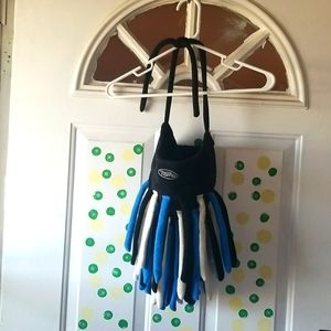 Black, White, and Blue headgear.  You'll  STAND OUT when wearing this hat!